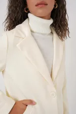 Manteau en cachemire 9085 - Crème