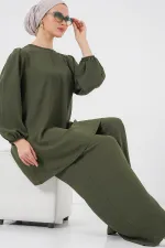 Ensemble tunique, pantalon et haut Ayrobin 6712 - Kaki