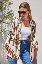 Kimono tricoté 5862 - Kaki