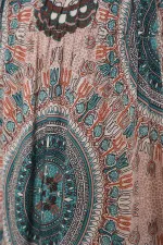 Jupe longue à motifs 1898 - Vert émeraude