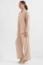 Ensemble deux pièces oversize 6631 - Beige