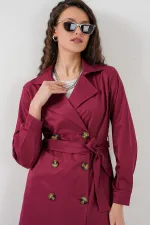 Trench-coat croisé 5853 - Bordeaux