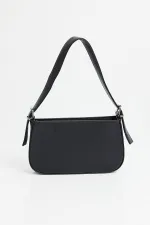 010172 Düz Baget Omuz Çantası - Siyah