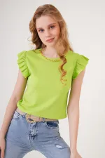 Chemisier tricoté 0430 - Vert clair