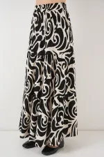 1898 Desenli Uzun Etek - C.Siyah