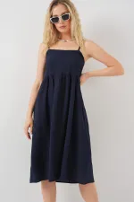 Robe Ayrobin à bretelles pour femme 2565 - Bleu marine