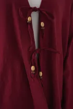 Kadın Keten Kimono İkili Takım 6727 - Bordo