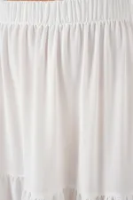 Kadın Ayrobin Uzun Etek 8048 - Beyaz