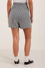 5329 Striped Shorts - Black