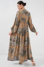 Robe hijab à motifs authentiques 2423 - A. Vizon