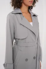 Trench-coat croisé 5918 - Gris