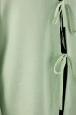 Keten Tesettür Kimono 5968 - E.Yeşil