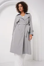 Trench-coat croisé 5918 - Gris