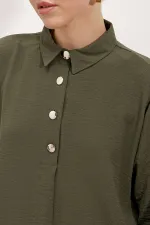 6631 Oversize Alt-Üst Takım - Koyu Haki