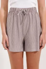 Short rayé 5329 - Marron