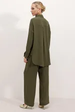 6631 Oversize Alt-Üst Takım - Koyu Haki