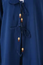 Ensemble deux pièces pantalon et kimono Ayrobin pour femme 6739 - Indigo