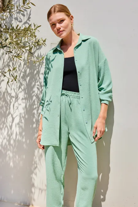 6593 Oversize Two Piece Suit - Mint