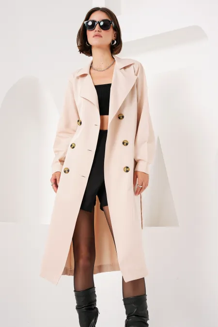 Trench-coat croisé 5853 - Beige