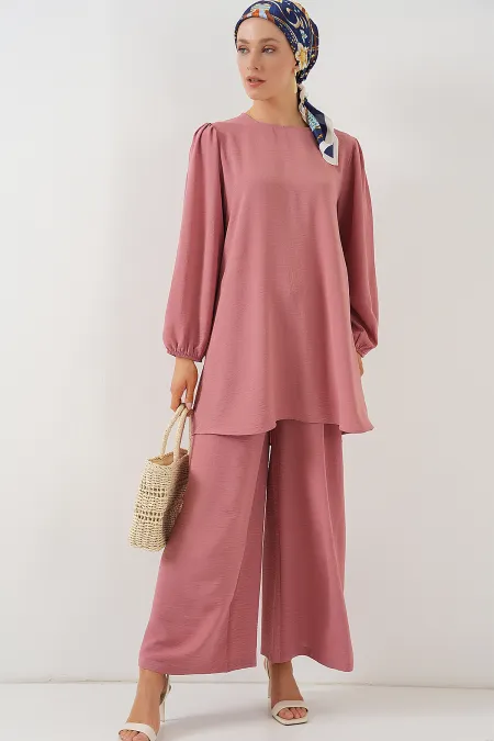 Ensemble tunique et pantalon Ayrobin 6712 - Rose