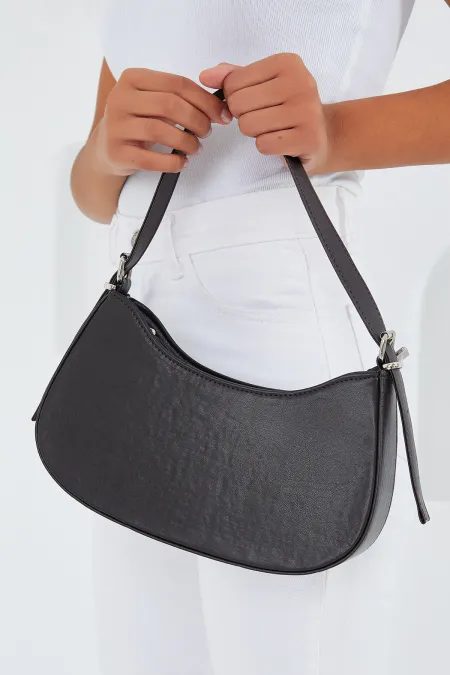 Sac baguette uni marron pour femme 010167