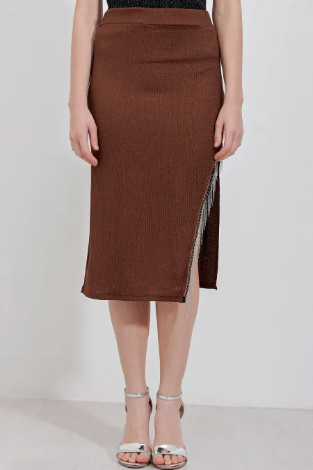 Jupe à chaînettes de 1890 - Marron