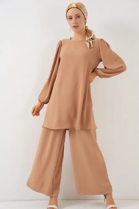 Ensemble tunique et pantalon Ayrobin 6712 - Vison