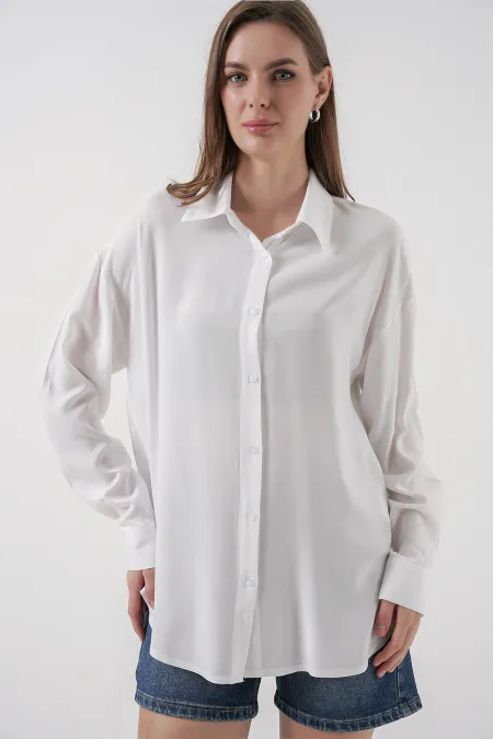 3785 Viscose Shirt - White