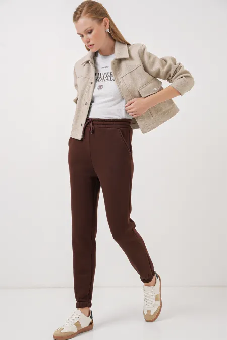 55450 Triple Yarn Sweatpants - Brown