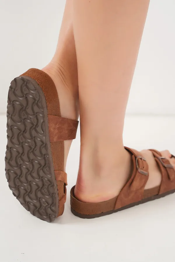 Pantoufles orthopédiques unisexes 010181 - Beige