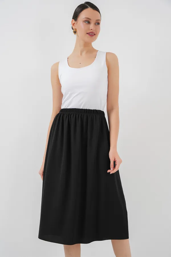 Jupon de doublure pour jupe longue 8039 - Noir