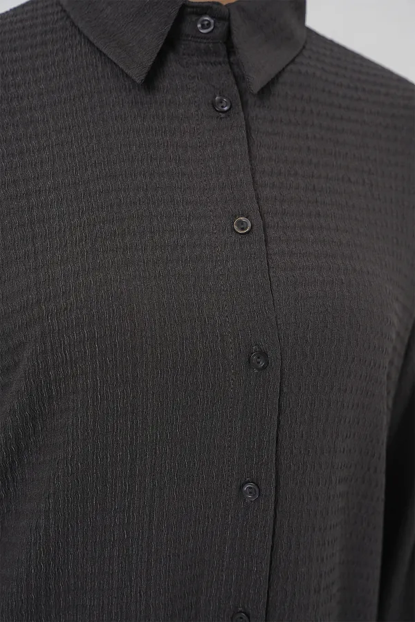 Kadın Örme Tesettür Alt Üst Takım 6711 - Antrasit