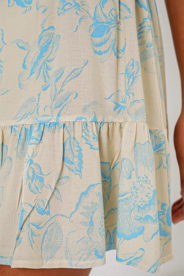 Jupe courte tricotée 1884 - Crème