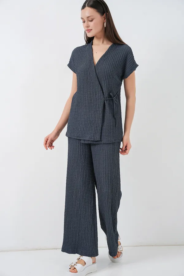 Kadın Örme İkili Takım 30064 - Antrasit