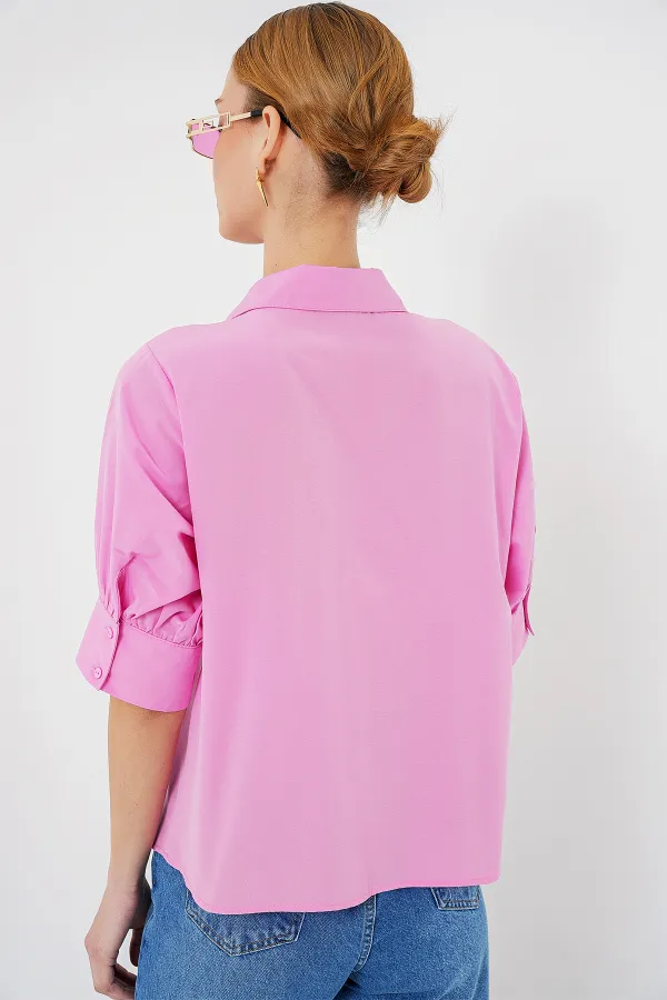 Chemise à manches courtes pour femme 20312 - Rose