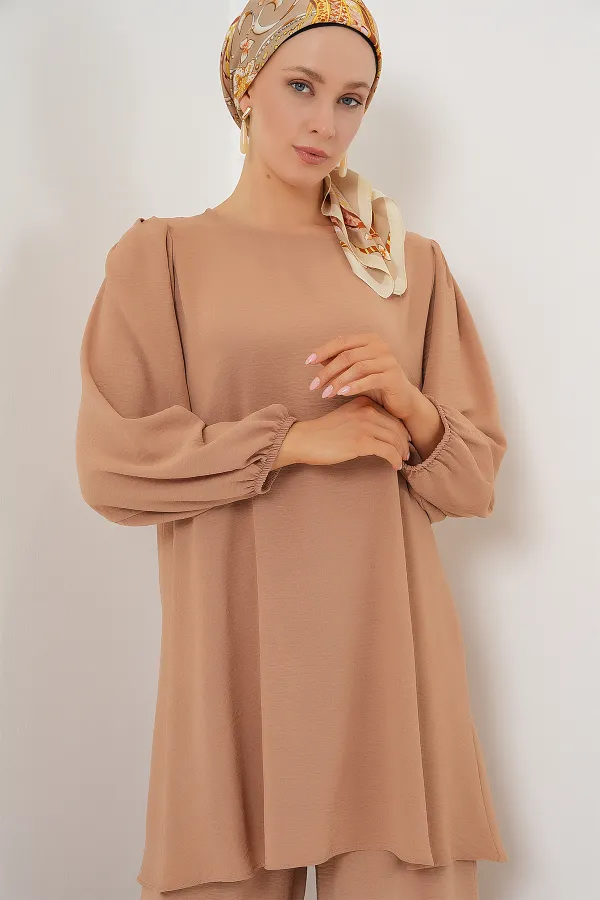 Ensemble tunique et pantalon Ayrobin 6712 - Vison