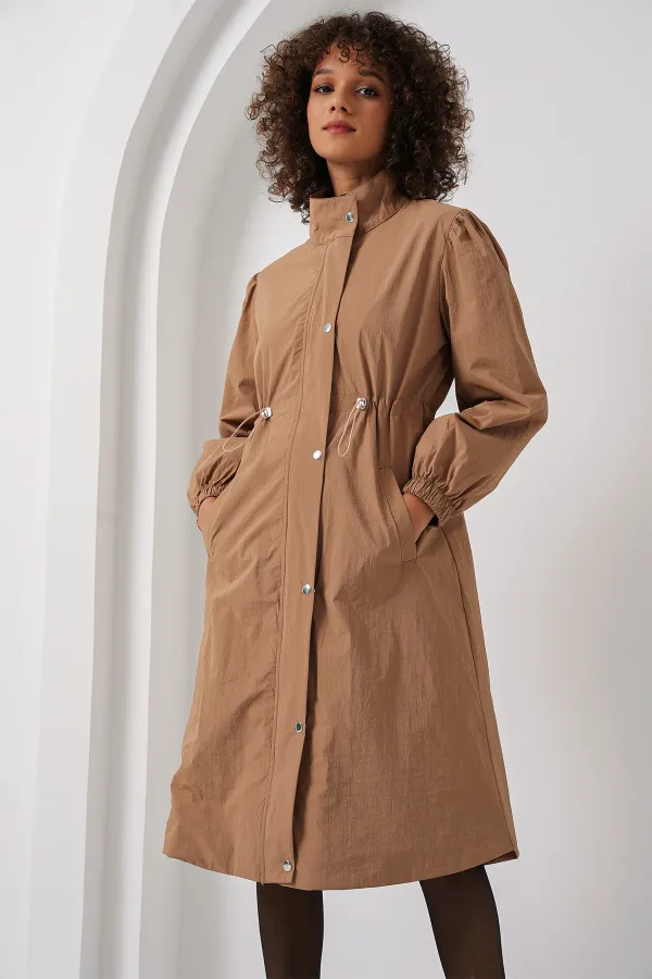 Trench-coat long doublé 5939 - Camel
