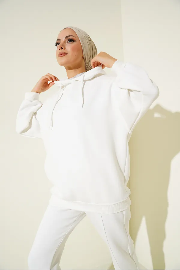 Survêtement oversize 55434 - Blanc