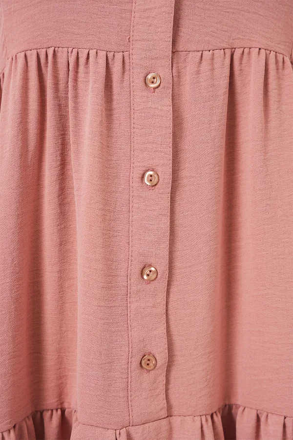 2527 Women's Long Hijab Dress - Salmon