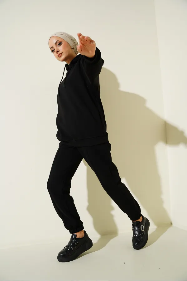 Survêtement oversize 55434 - Noir