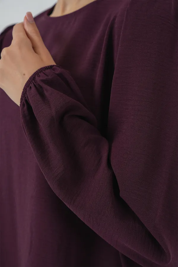 Ensemble tunique et pantalon Ayrobin 6712 - Prune