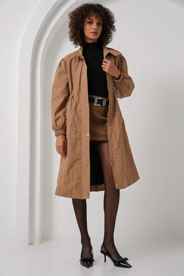 Trench-coat long doublé 5939 - Camel