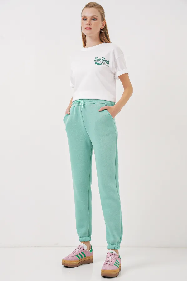 55450 Three-Thread Sweatpants - Mint