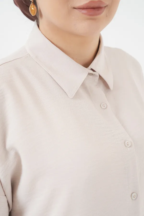 6593 Oversize Two Piece Suit - Cream