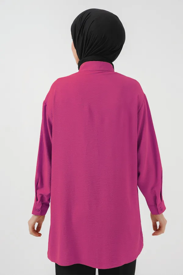 Tunique longue pour femme 5945 - Fuchsia