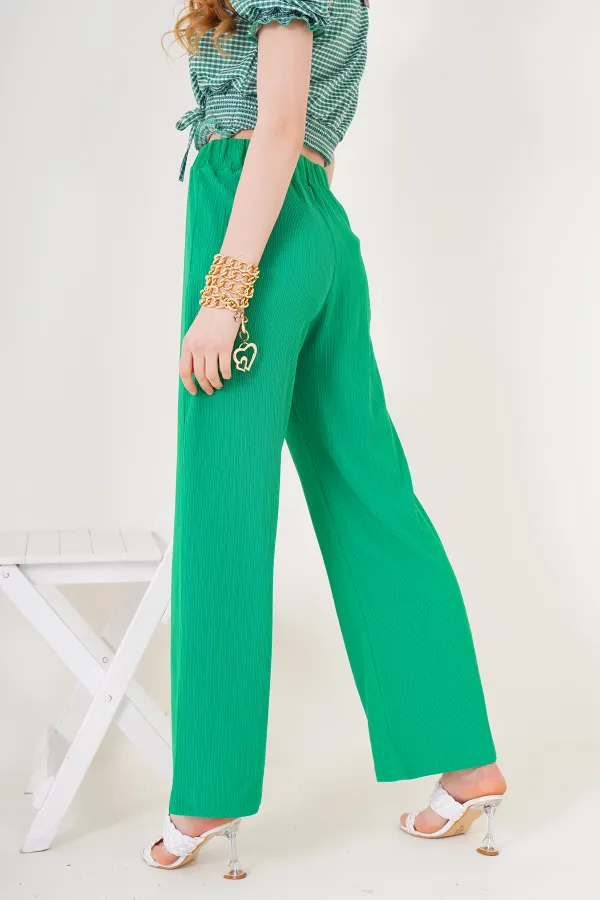 6543 Knitted Trousers - Green