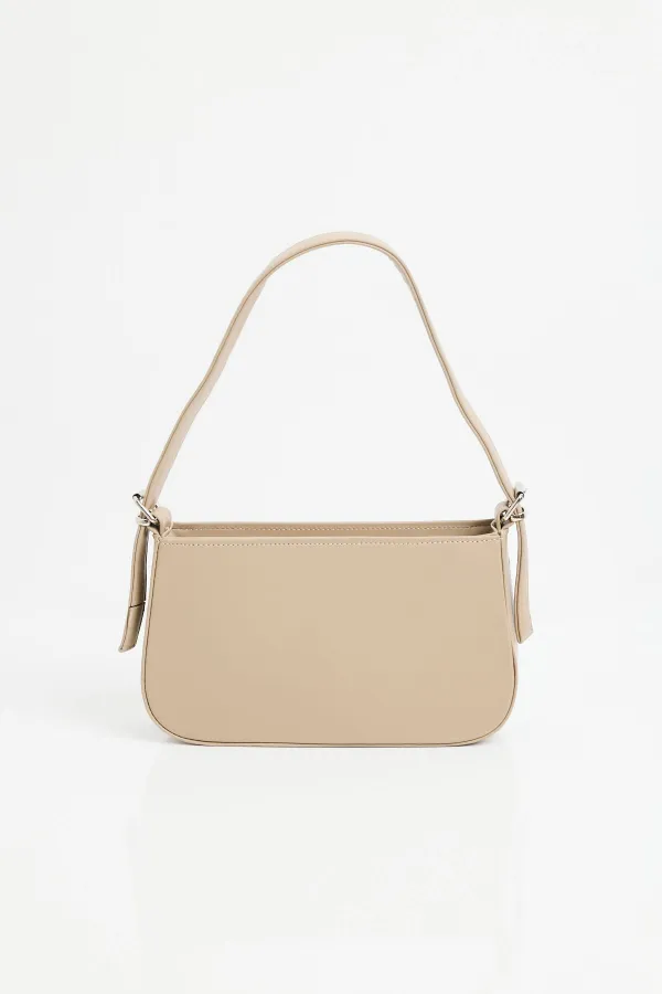 Sac bandoulière baguette uni 010172 - Beige