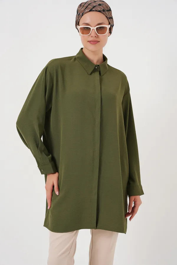 Tunique longue femme 5945 - Kaki