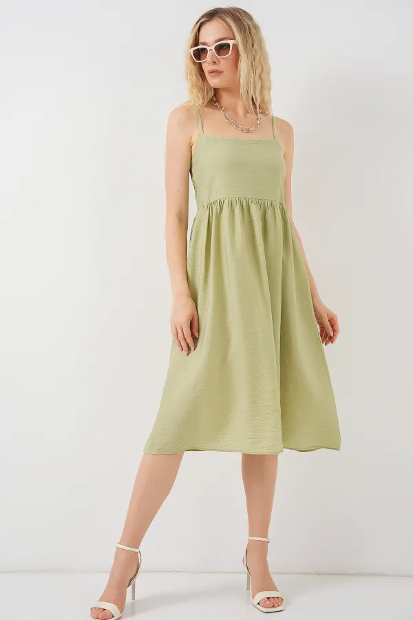 Women's Strappy Ayrobin Dress 2565 - E.Green
