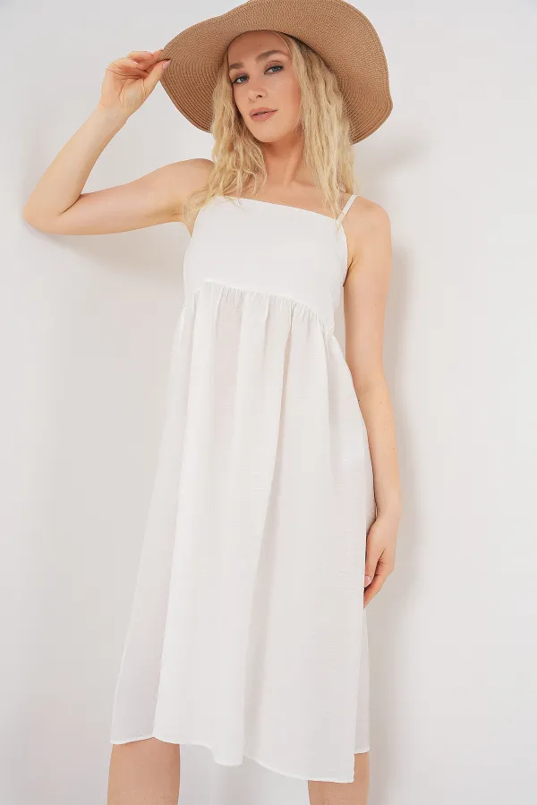 Women's Strappy Ayrobin Dress 2565 - White